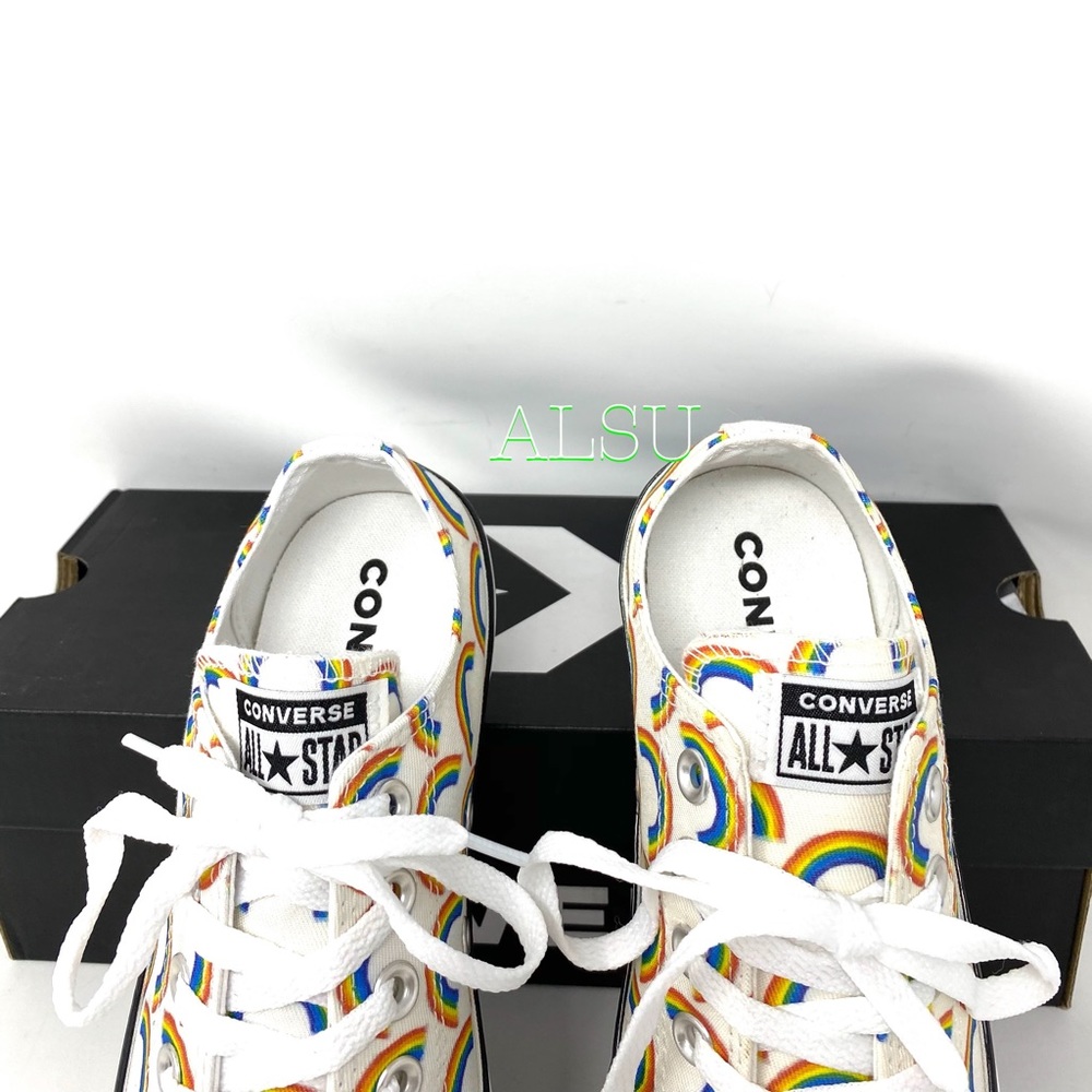 Converse Ctas Bright Rainbow 🌈 Canvas Low Women’s - Picture 3 of 10